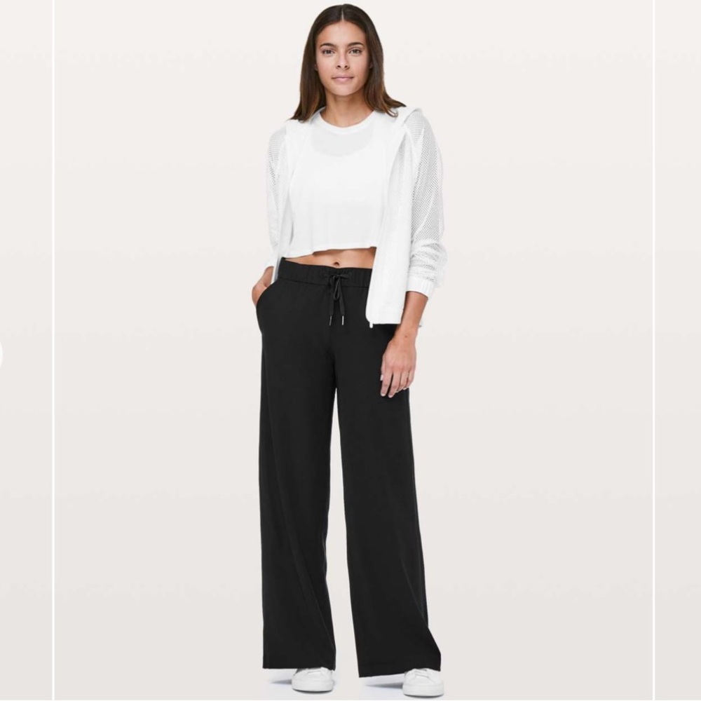 Lululemon Athletica Black Wide-Leg Pants